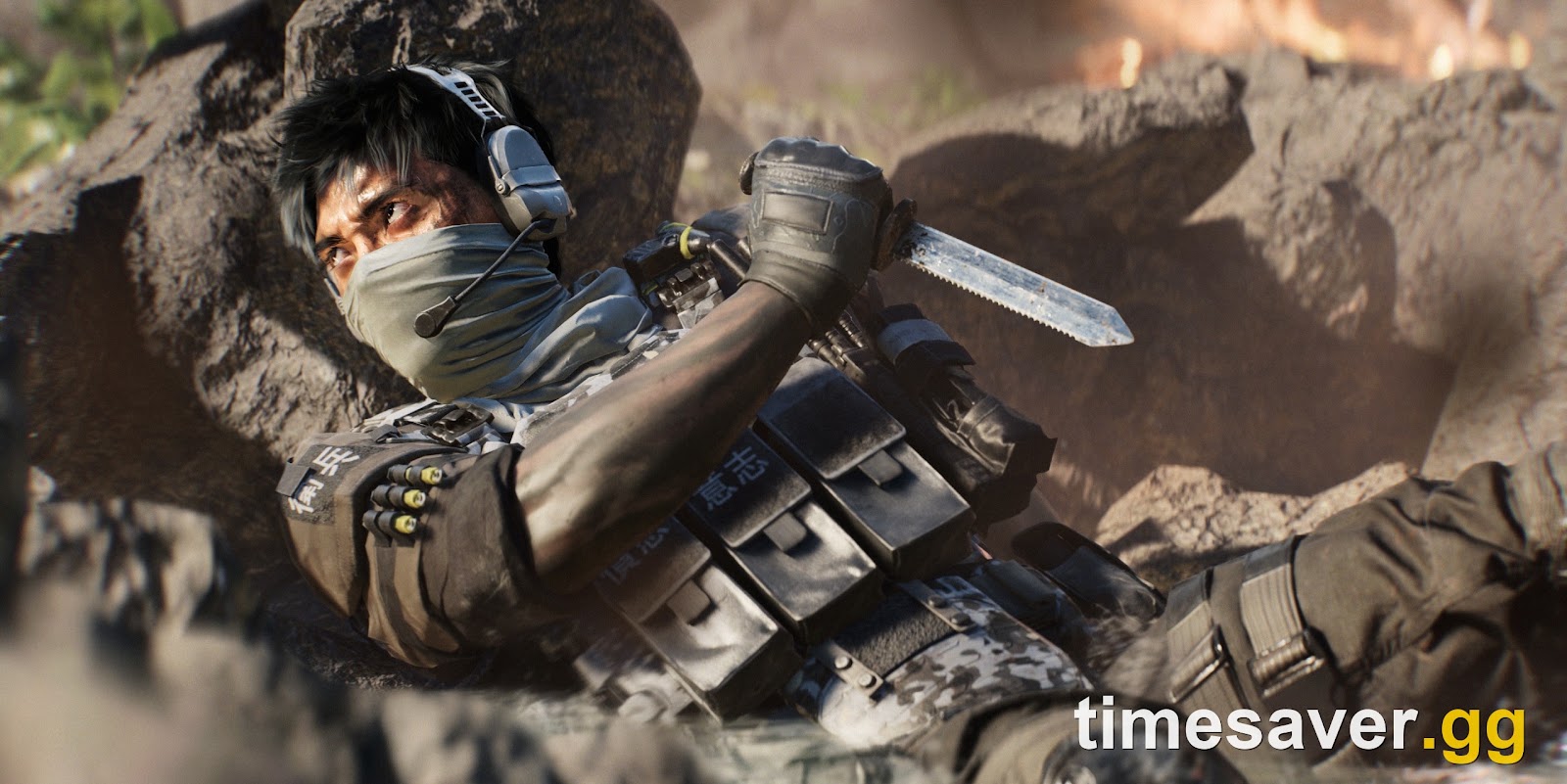 Battlefield 6 Deep Six Collection Event art showing a masked operator surfacing from shallow water holding the serrated Diver's Knife reward