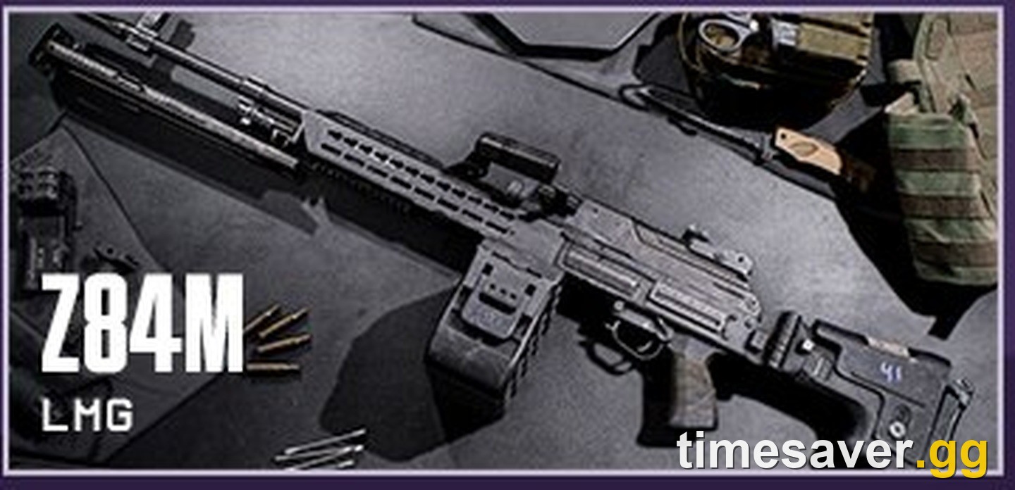 The Z84M light machine gun with its box magazine on a workbench, from EA's official Battlefield 6 Season 5 roadmap