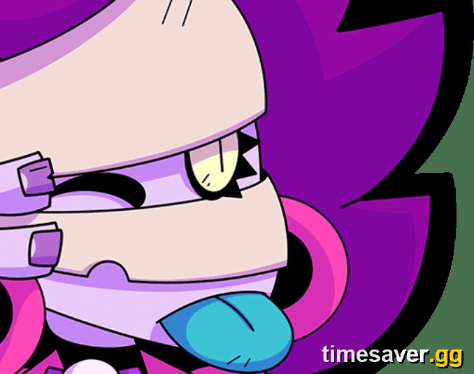 Emz, the Epic Controller and most-picked Hot Zone brawler in Brawl Stars September 2026 (Season 54 Royal Academy), official portrait
