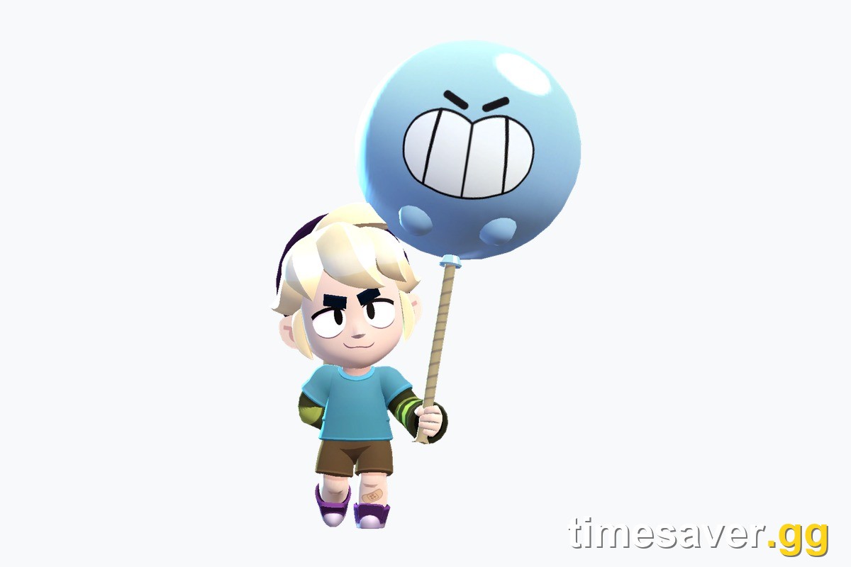 Brawl Stars Gus official full-body render, a top support pick for Knockout in the October 2026 Brawl-O-Ween meta