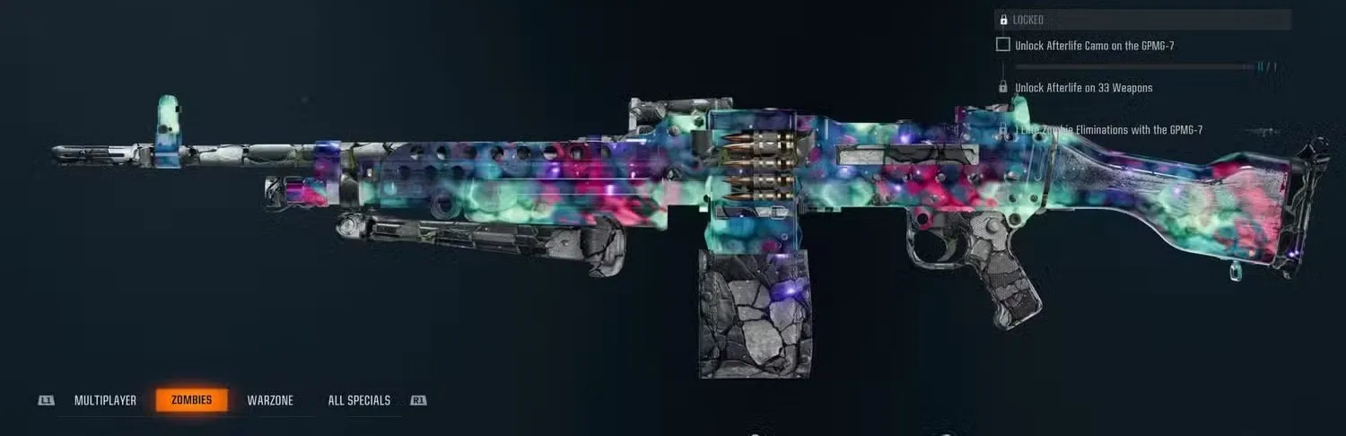 lmg camos zombie