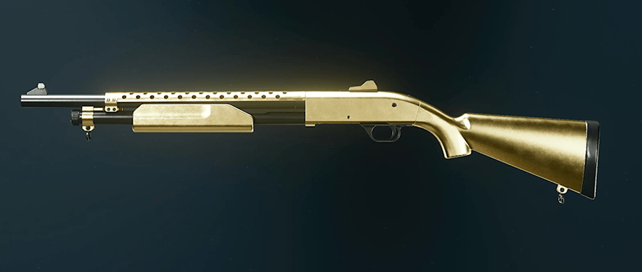 Marine SP shotgun with diamond camo pattern