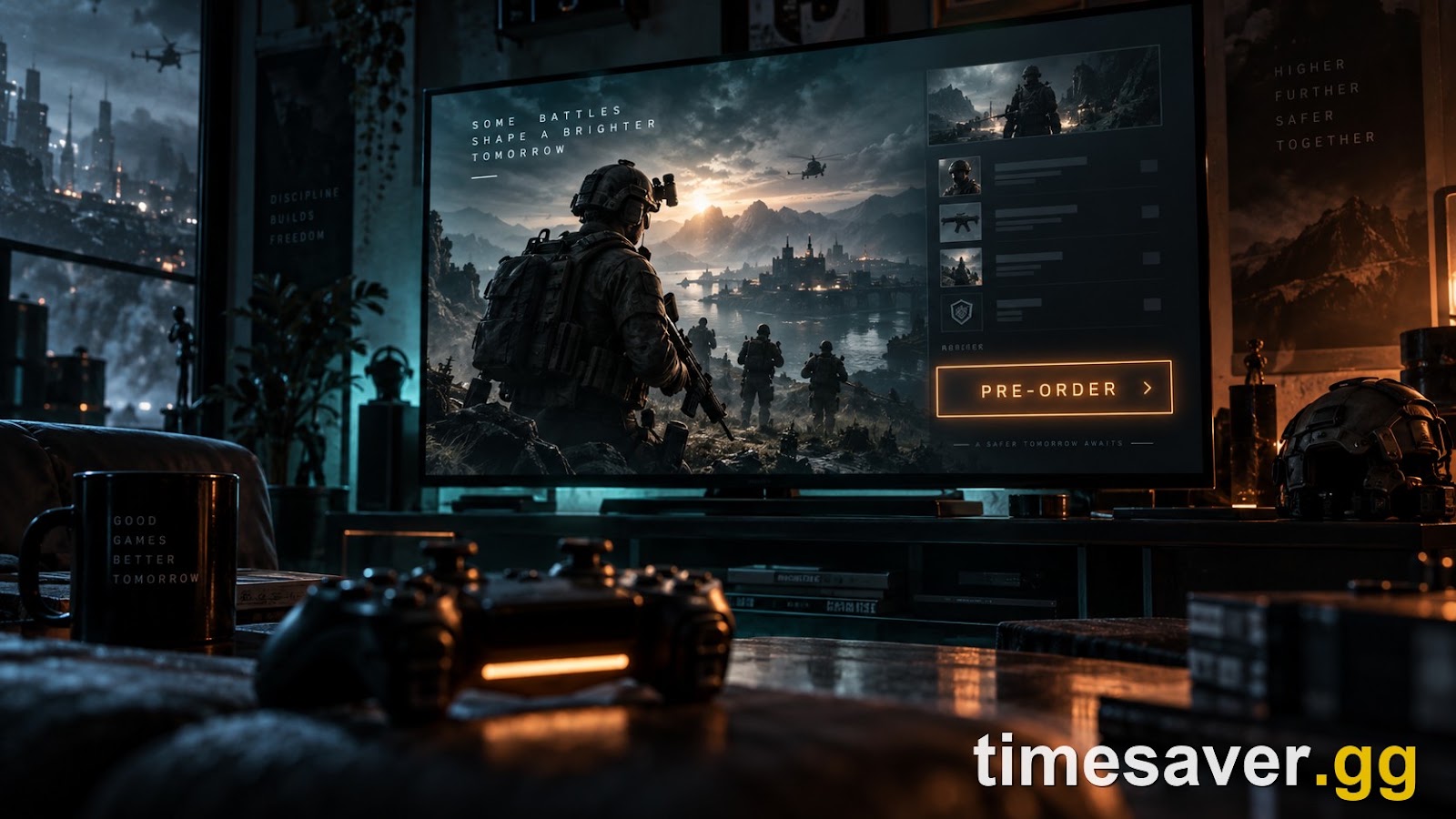 A Call of Duty Modern Warfare 4 pre-order screen on a console store, illustrating the buy-now decision before the October 23 launch