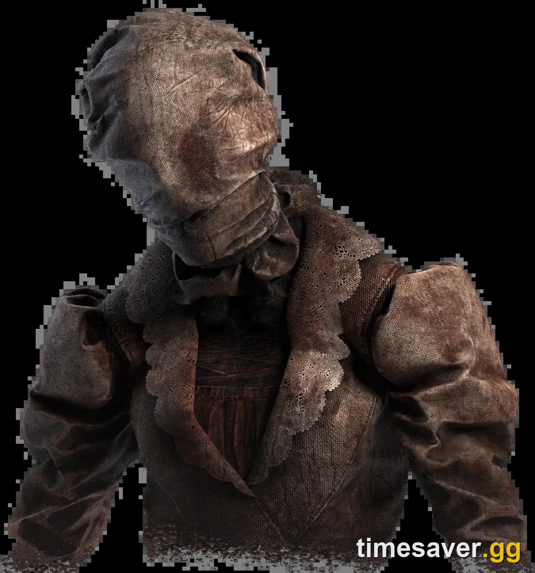 Dead by Daylight store render of The Nurse in her bandaged asylum uniform