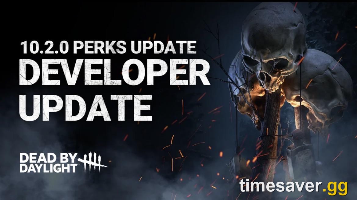Official Dead by Daylight Developer Update banner for the 10.2.0 Perks Update