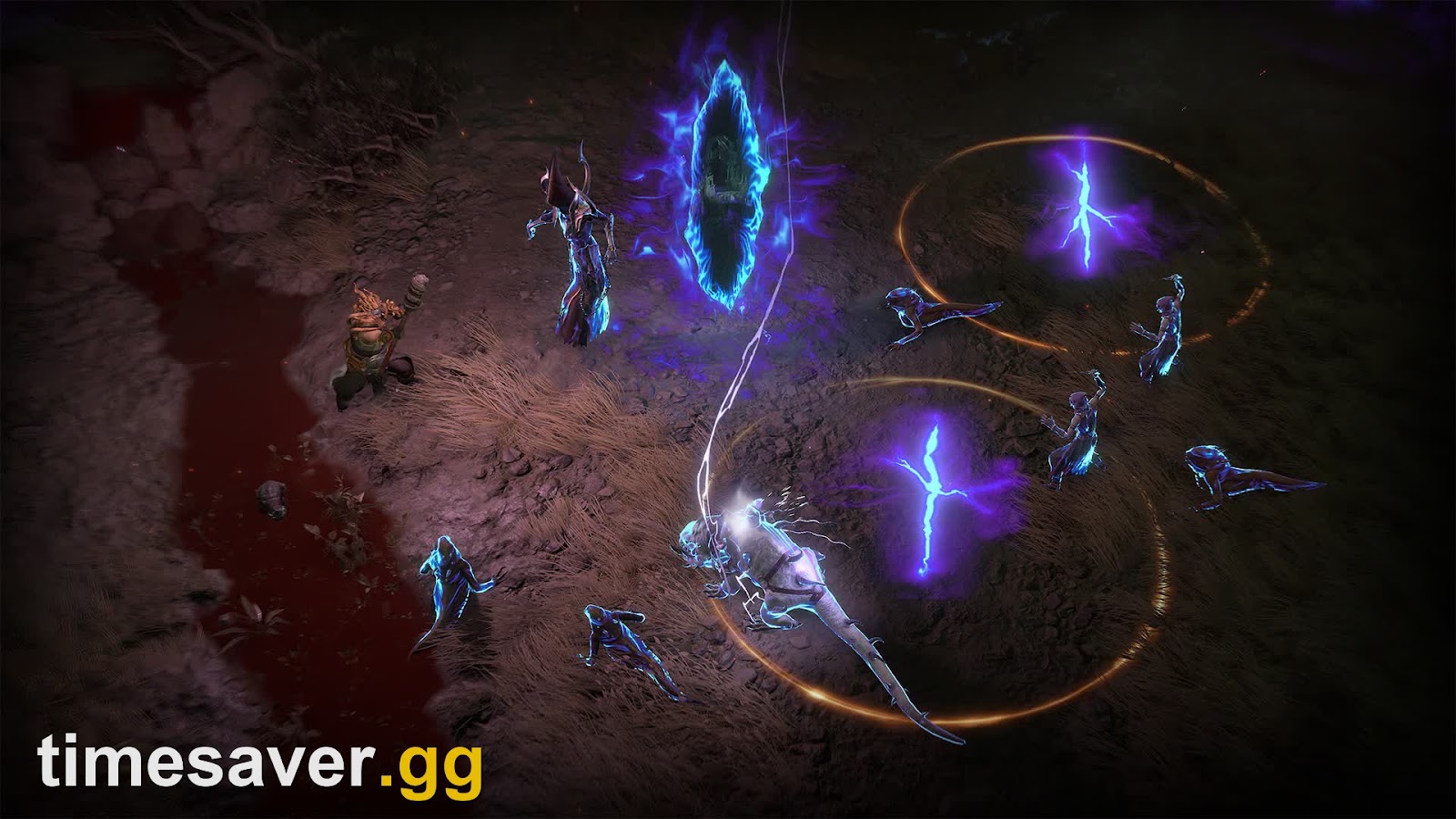 Diablo 4 Pandemonium Rupture with Risen undead pouring out under green necrotic light, Season 14