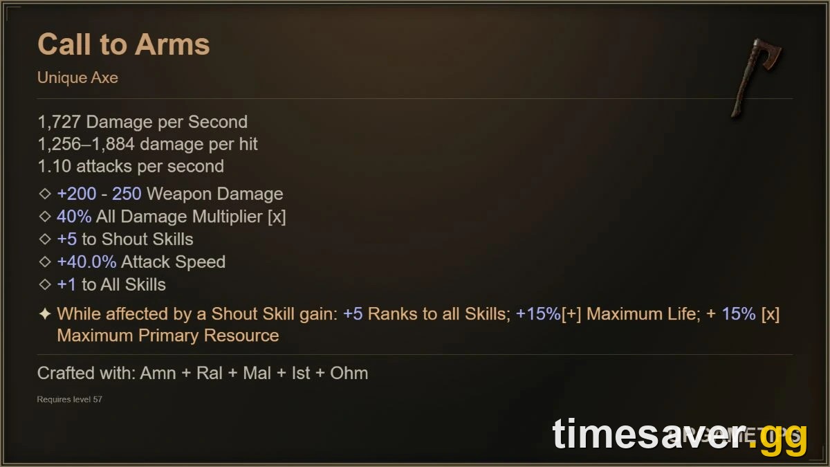 Diablo 4 Call to Arms Runeword Season 15: Craft CtA & Level Faster