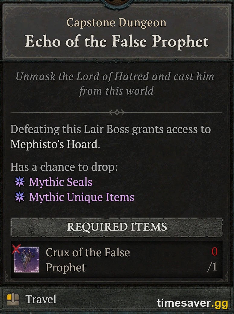 Diablo 4 Echo of Mephisto Season 15: Guaranteed Mythic Farm Guide