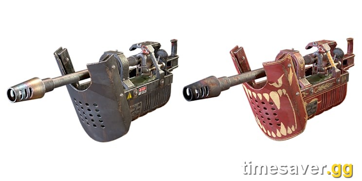 Fallout 76 Cremator heavy incinerator weapon official promotional art from Bethesda Game Studios