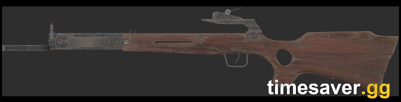 Fallout 76 crossbow weapon on transparent background