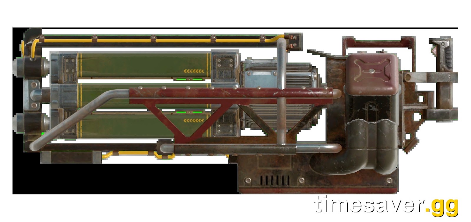 Gatling Laser weapon render Fallout 76