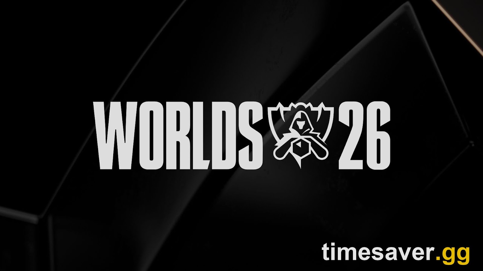 Official Worlds 2026 logo artwork from Riot's ticket sale announcement