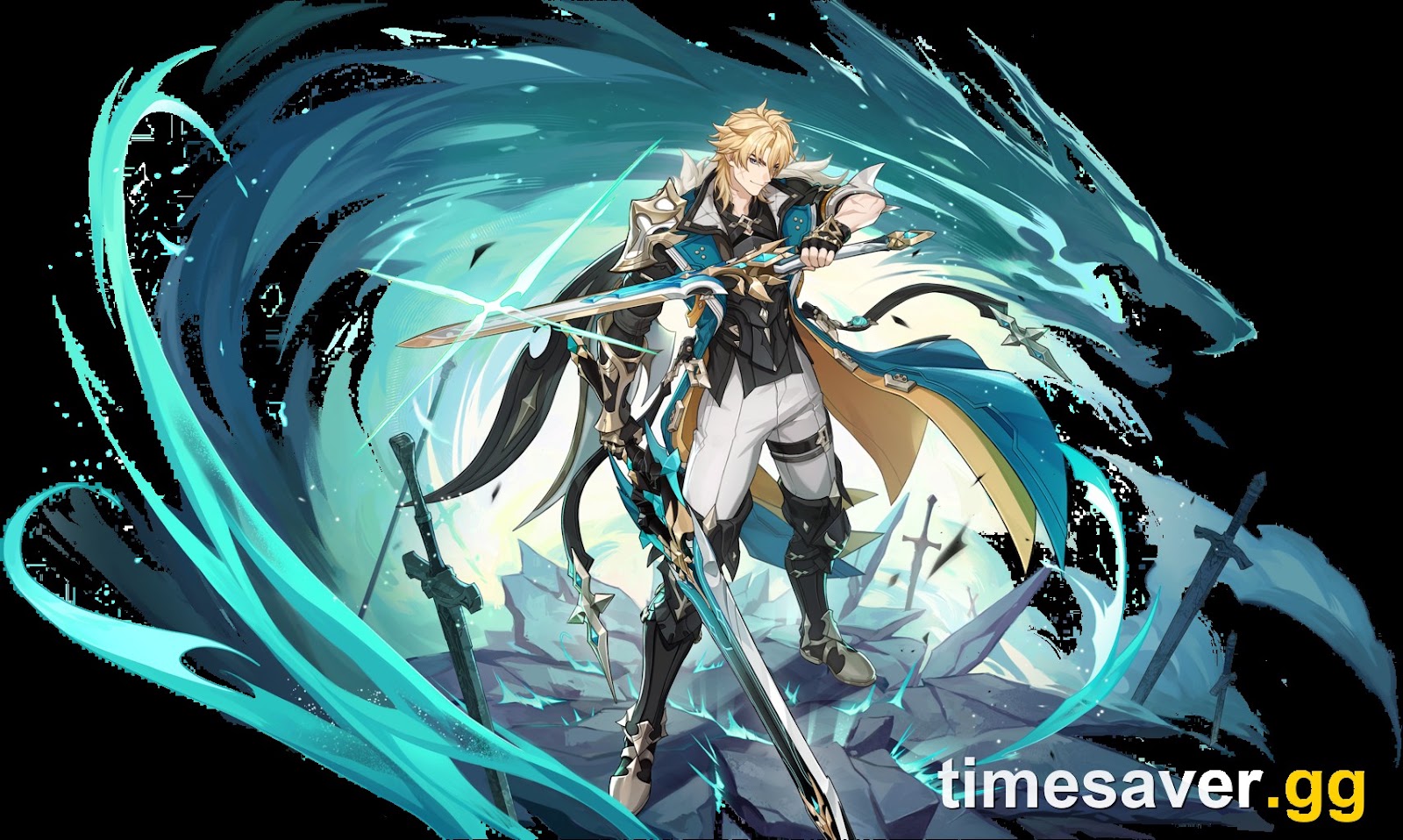 Varka official wish splash art, the Anemo Claymore Grand Master of the Knights of Favonius