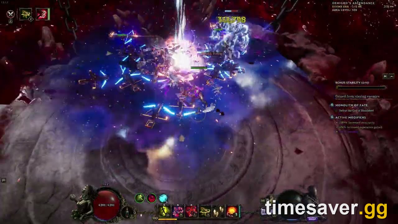 Last Epoch Ballista Falconer firing multiple Ballistae in Season 5 endgame