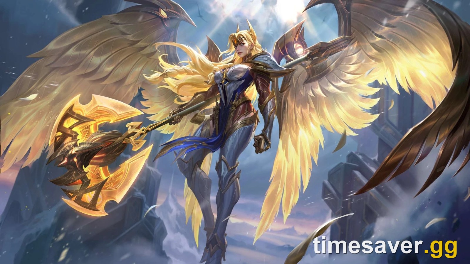 Freya, the Valkyrie, official Mobile Legends splash art for the how to counter Freya guide