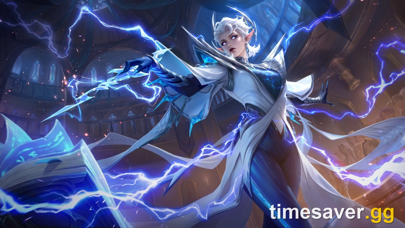 Eudora Lightning Weaver splash art for the MLBB patch notes 2.2.16a