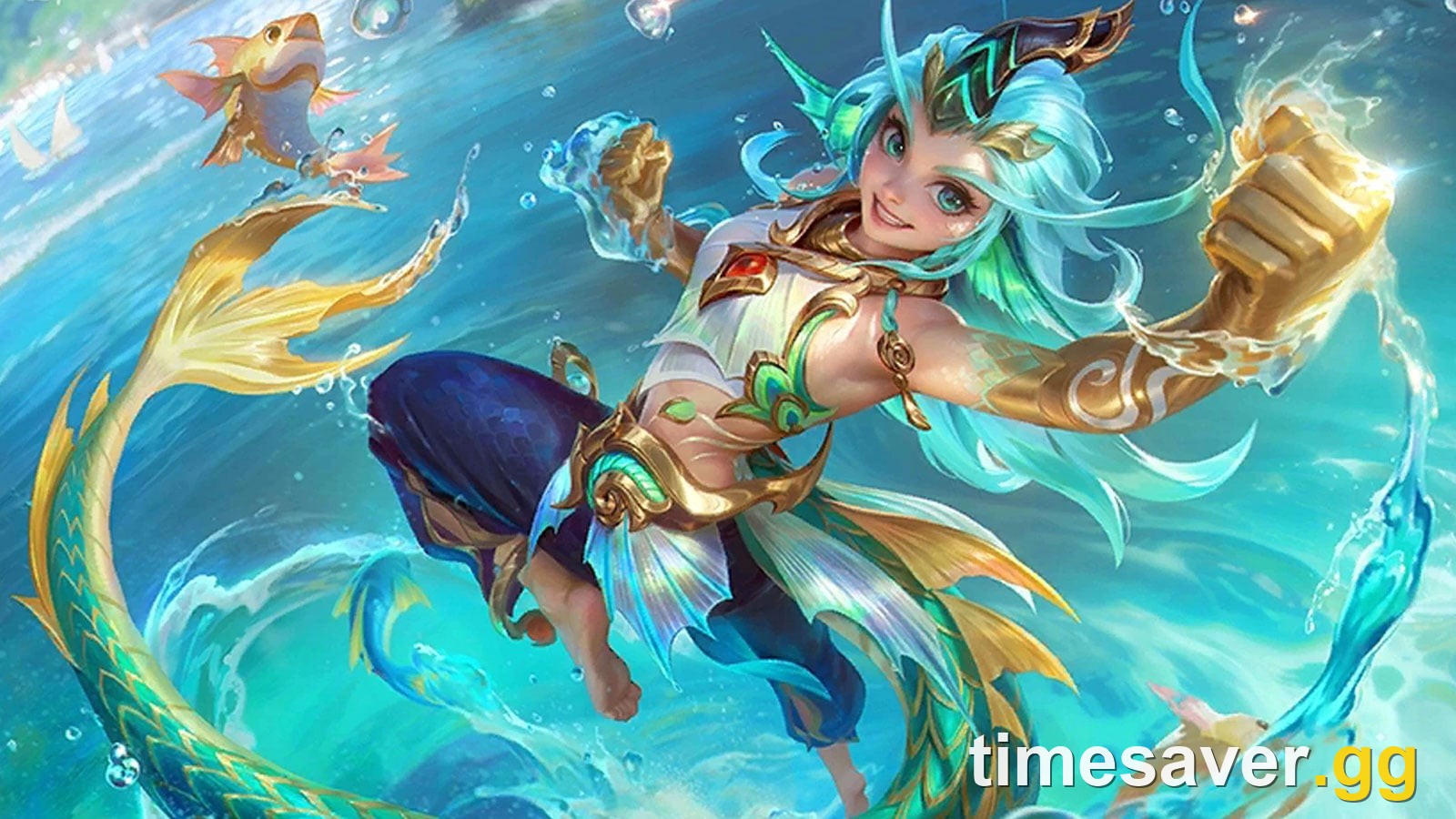 Kalea Surging Wave hero splash art in Mobile Legends Bang Bang
