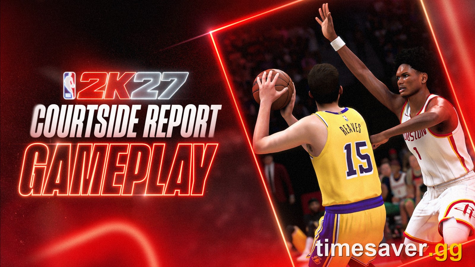 NBA 2K27 on-court gameplay hero image for a point guard build guide