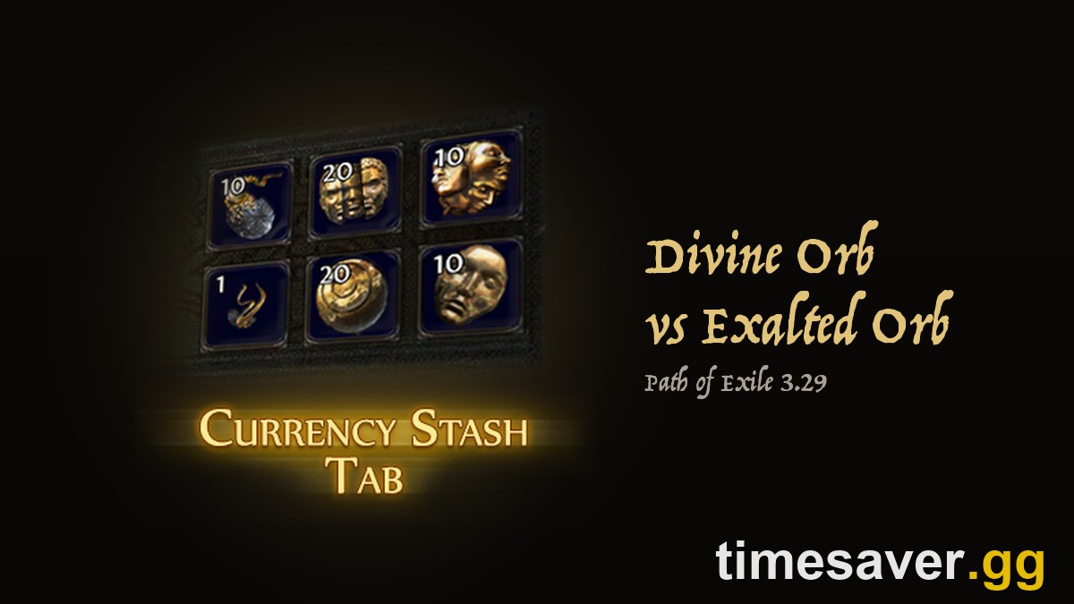 PoE Divine Orb vs Exalted Orb (3.29): What Each Does & Which to Use
