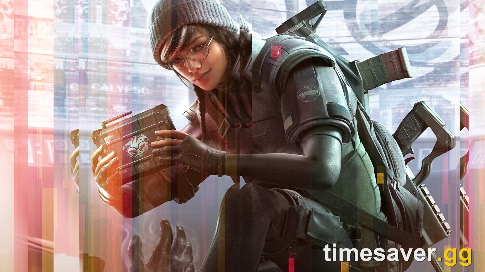 Dokkaebi operator in Rainbow Six Siege — official promotional art (Ubisoft)
