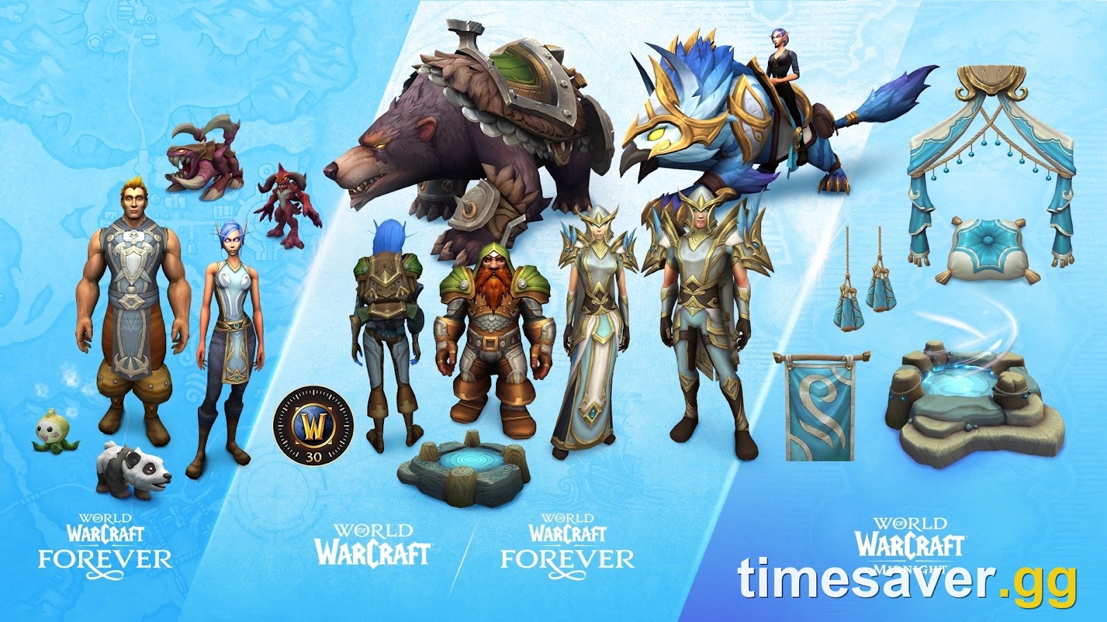 WoW Forever Skyborne Epic Pack contents, the edition that comes with three Invite-A-Friend Launch Codes
