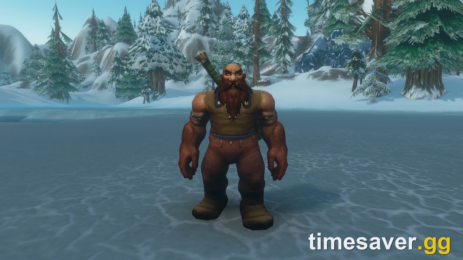 Official WoW Forever dwarf character preview, illustrating character appearance rather than a transmog interface