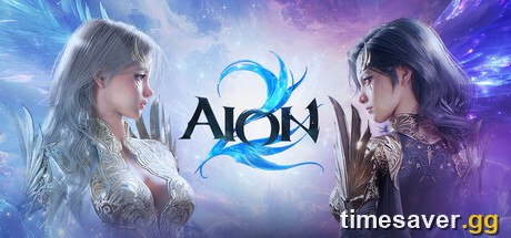 AION 2 official key art — Elyos and Asmodian Daeva