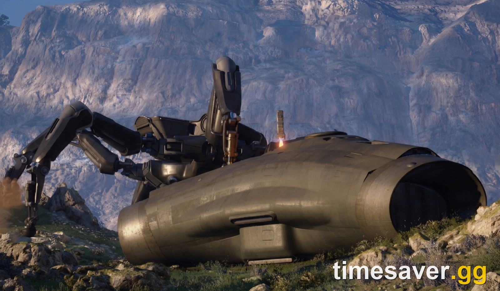 ARC Raiders Harvester map condition art showing the Queen guarding the crashed Harvester structure