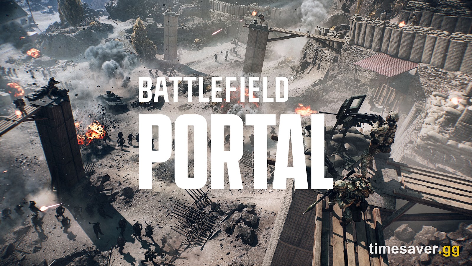 Battlefield Portal large-scale battle used for Battlefield 6 bot lobby XP guide