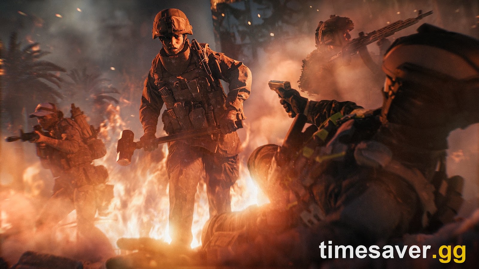 Battlefield 6 Ranked guide showing a REDSEC squad in combat