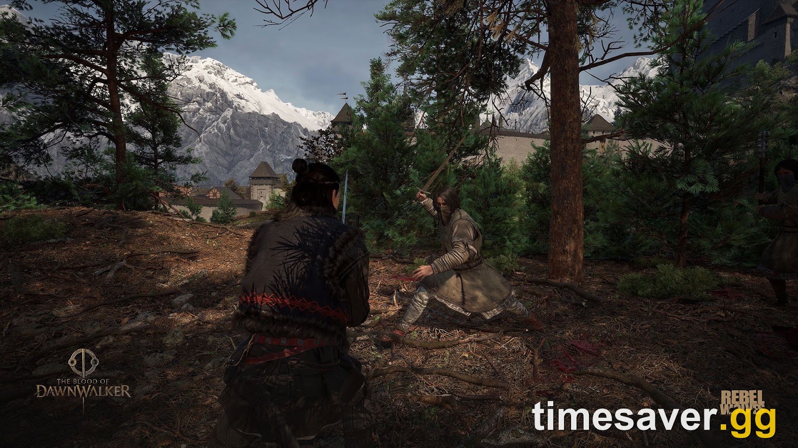 The Blood of Dawnwalker — Coen faces a foe in a forest below the Carpathian mountains (official Rebel Wolves gameplay)