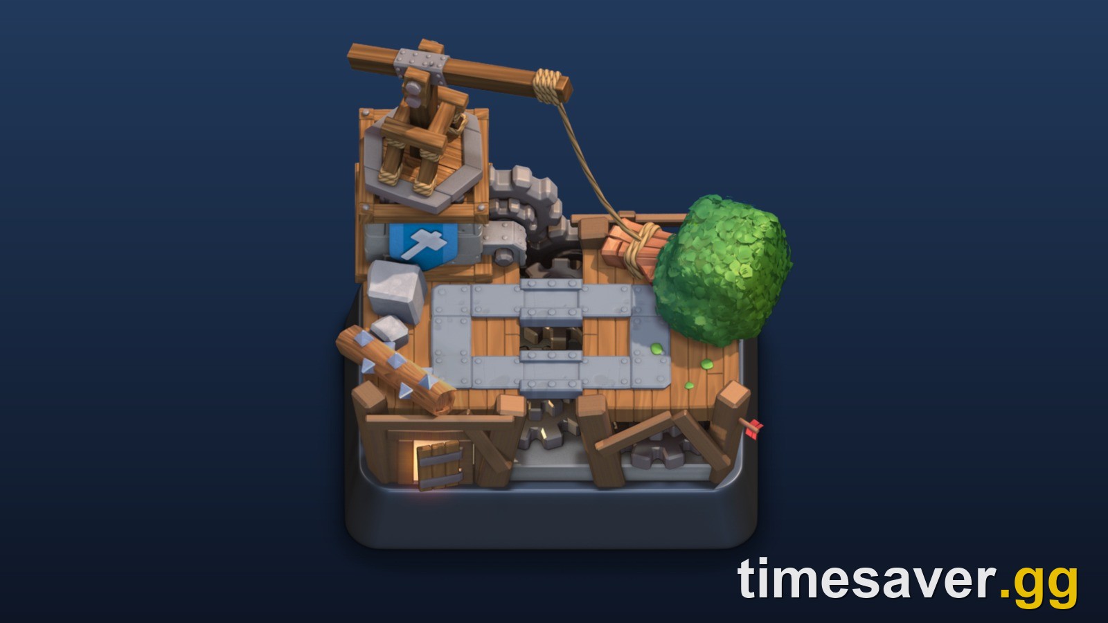 Clash Royale Builder's Workshop arena artwork, Arena 5 on the Trophy Road at 1,300 trophies