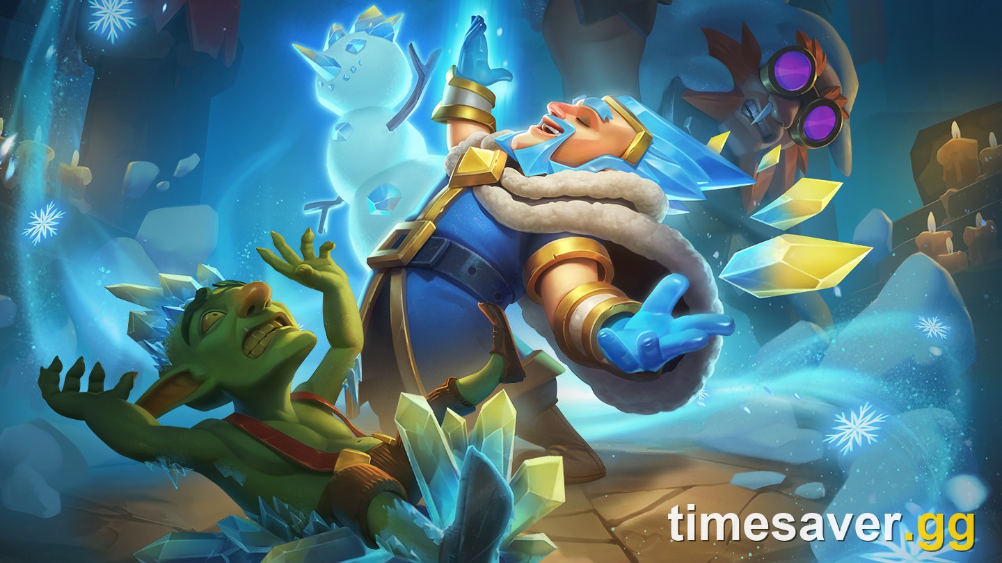 Clash Royale Season 88 Shocktober key art with the Ice Wizard