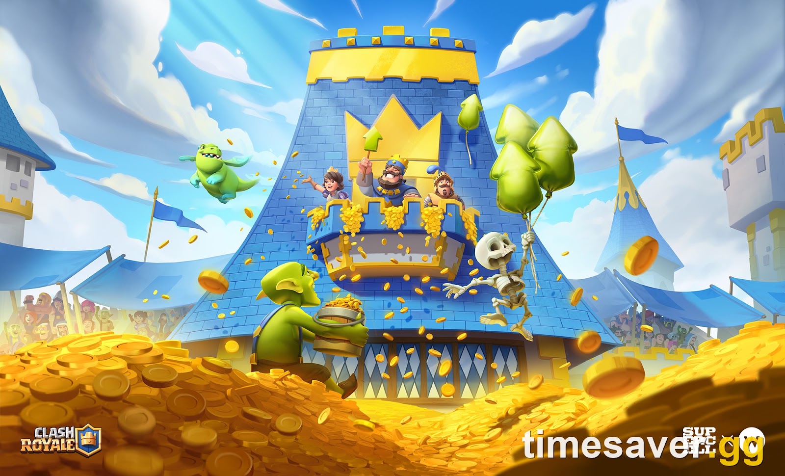 Clash Royale official artwork of the King, Princess and core cards for the September 2026 balance changes