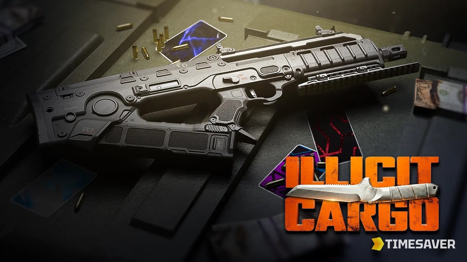 Black Ops 7 Illicit Cargo Camo Event key art