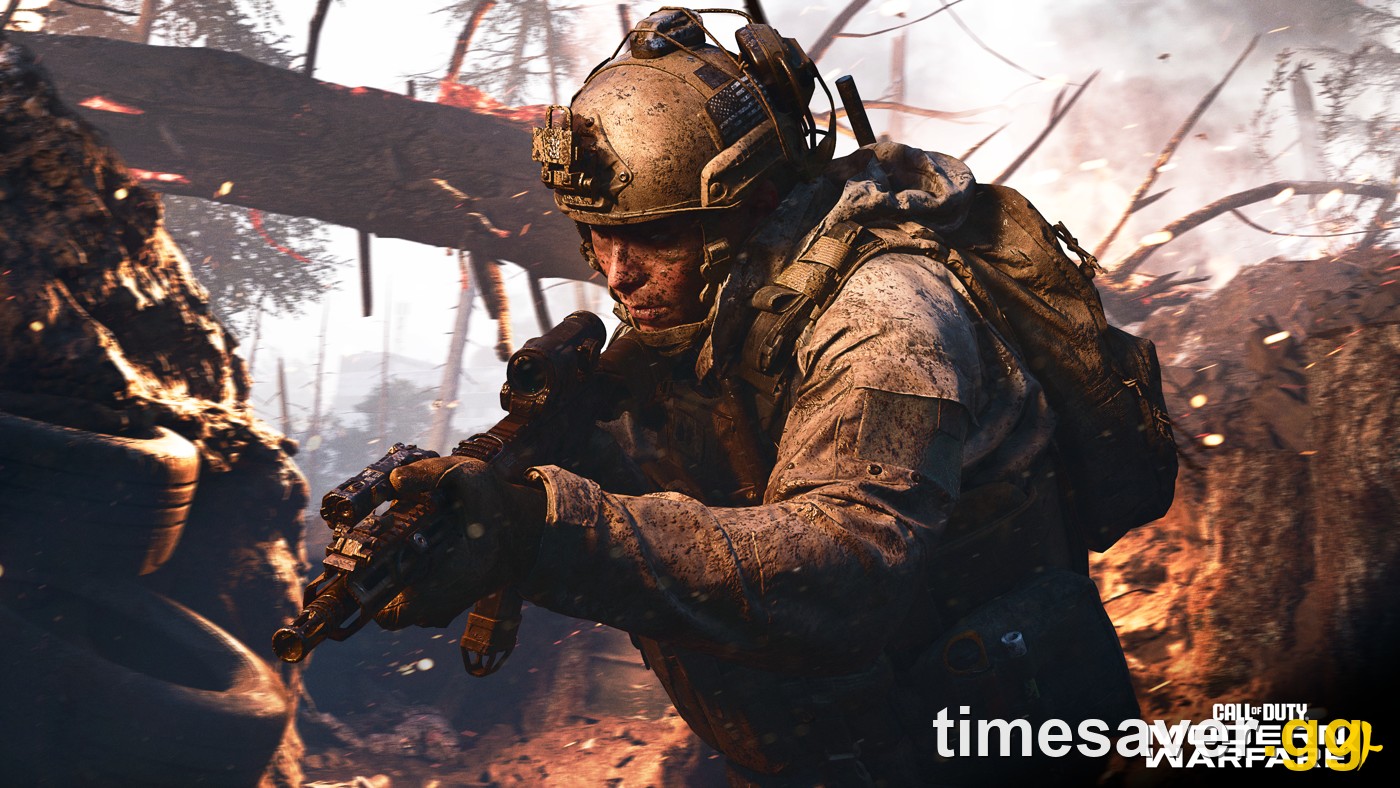 Call of Duty: Modern Warfare 4 gameplay — an Operator pushing through a fiery battlefield; the 'not signed in to a profile' error blocks players from ever reaching this screen in the Early Access Beta