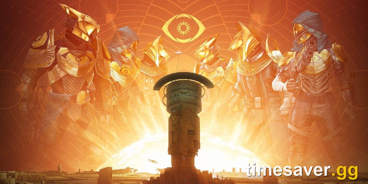 Destiny 2 Trials of Osiris Lighthouse and the Trials eye emblem with gold Trials armor Guardians