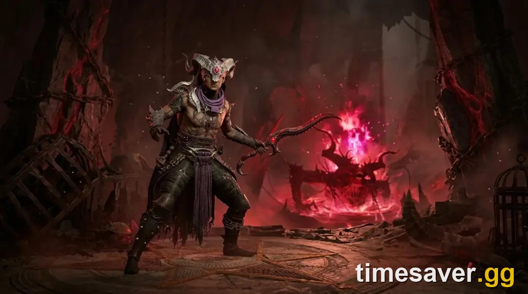 Diablo 4 Season 14 Season of Death Awakening — hero fighting in a hellfire dungeon before season end