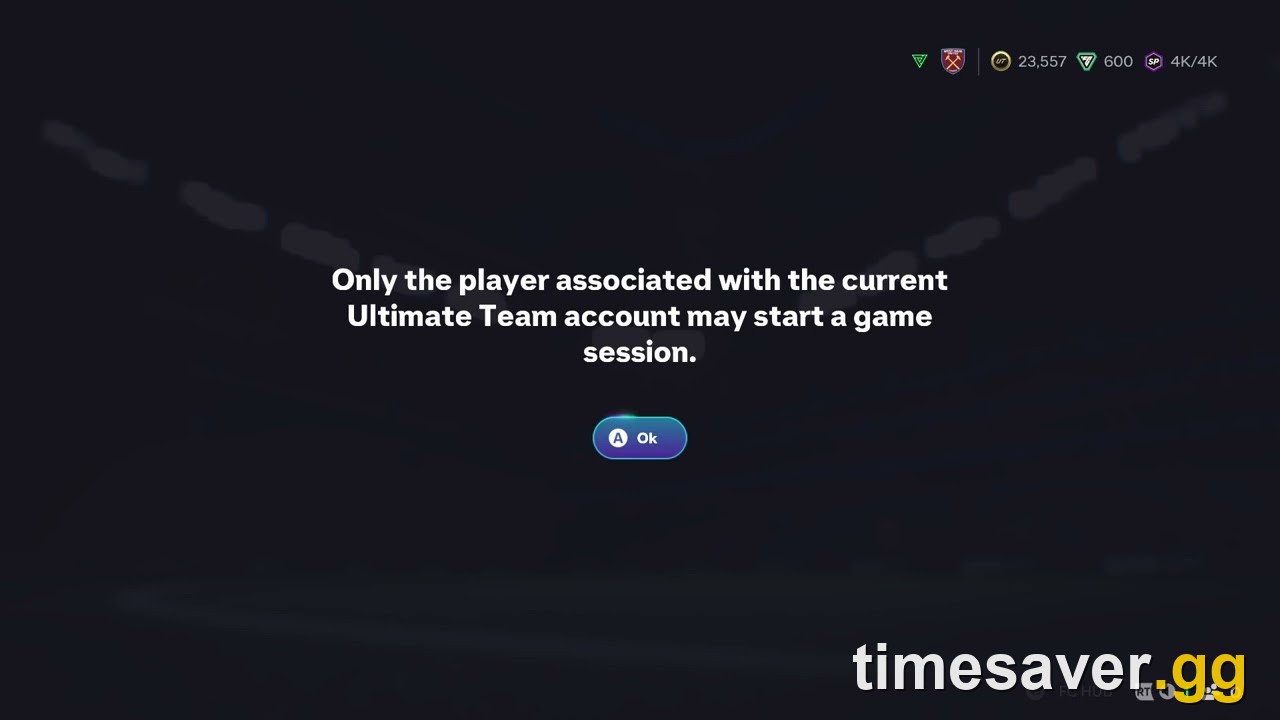 FC 27 Only the Player Associated With the Current Ultimate Team Account Error: 5 Fixes to Try