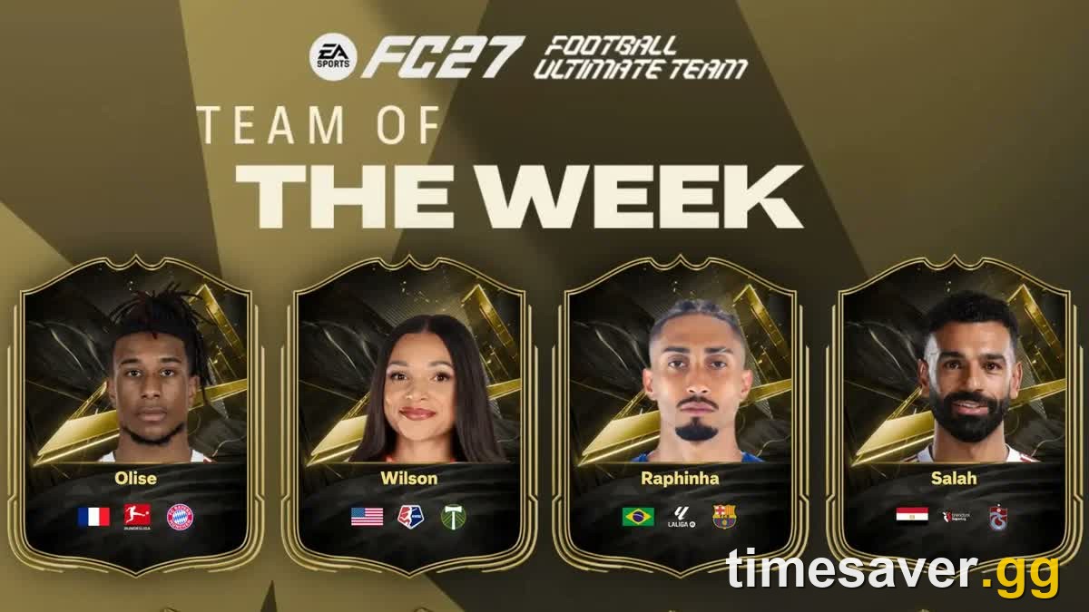 FC 27 TOTW 2: Olise 91, Raphinha 89 and Salah 88 — Full Squad, Ratings and Who to Buy (September 2026)