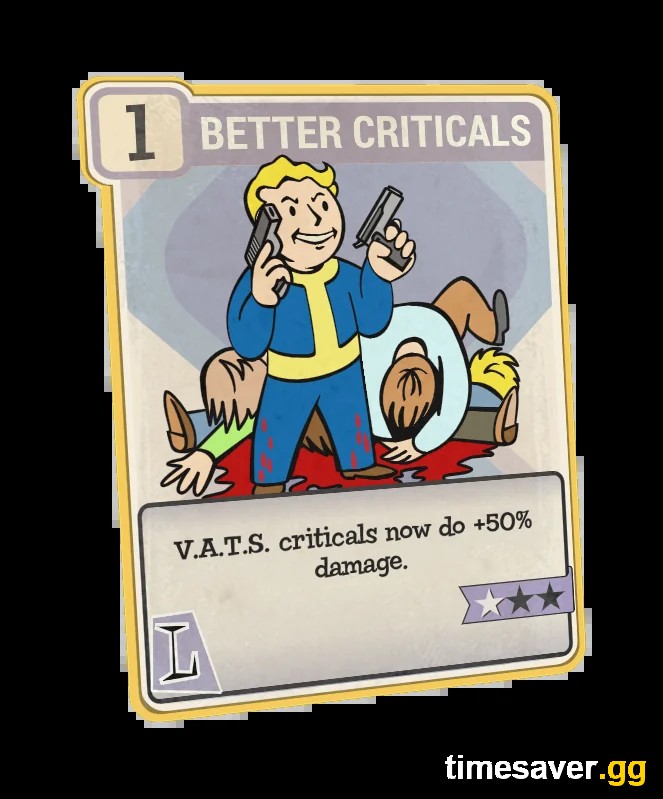 Better Criticals perk card in Fallout 76