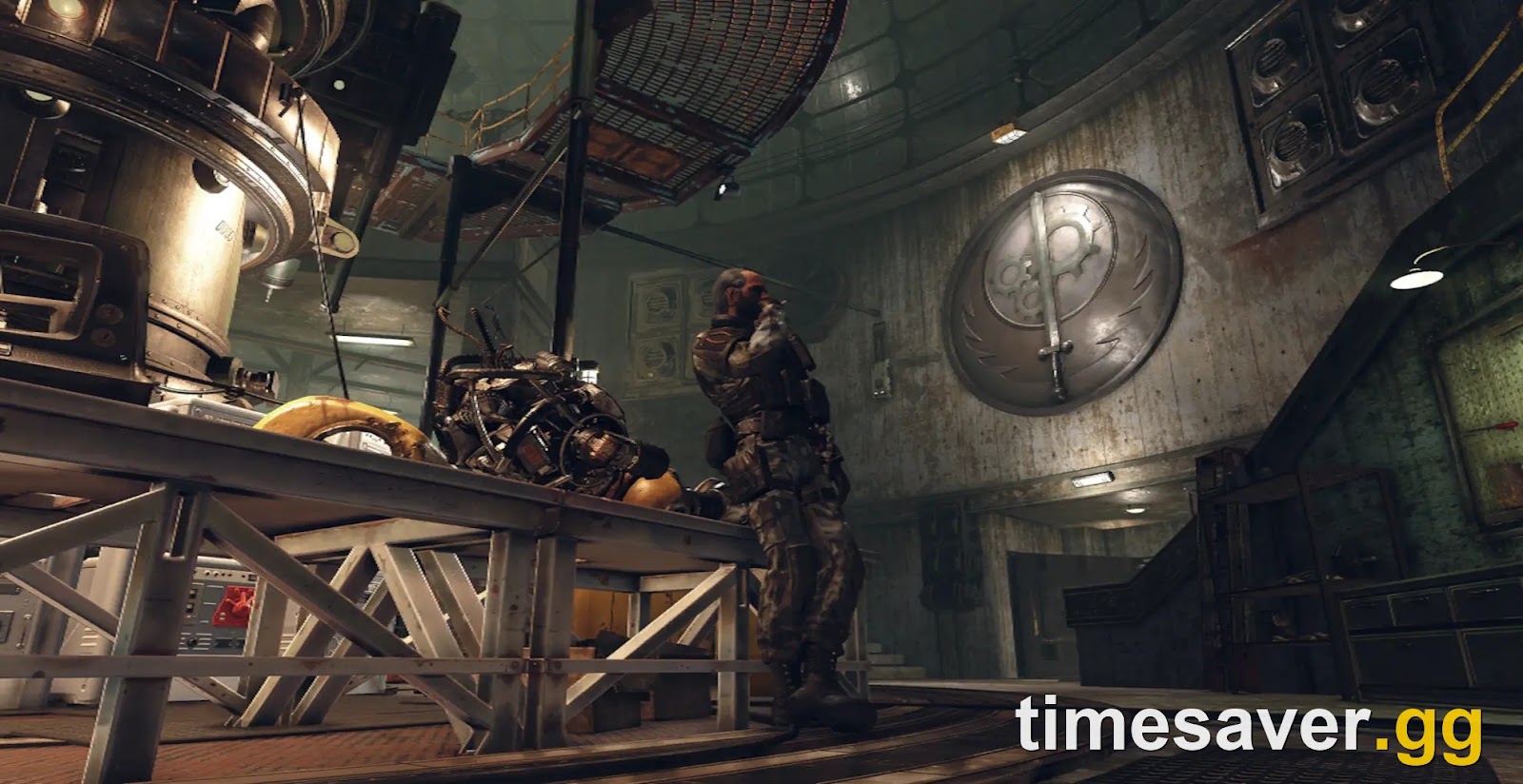 Fallout 76 Daily Ops Decryption mission loading screen — players defend terminals in a radiation-filled facility