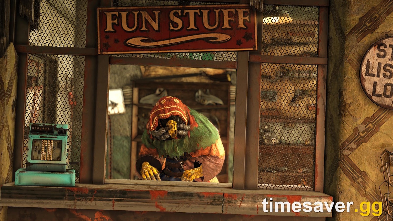 Purveyor Murmrgh at The Rusty Pick in Fallout 76 Ash Heap region