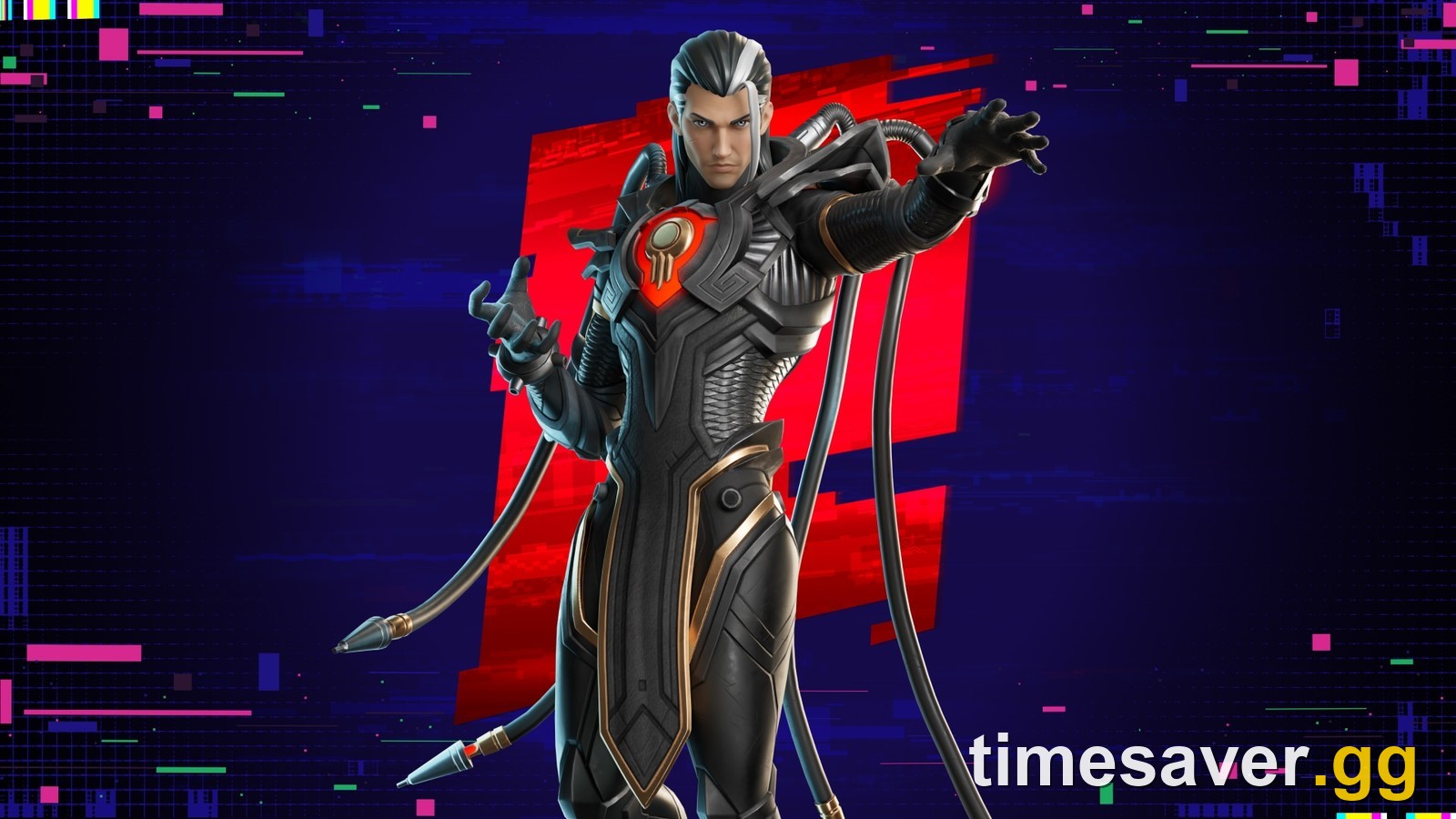 Geno, the Chapter 7 Season 4 Override villain, in Epic's official Fortnite news-tab promo art