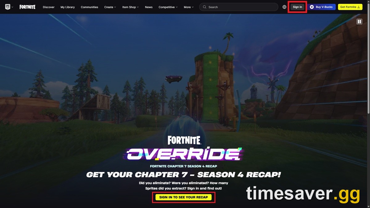 Fortnite Recap: How to See Your Chapter 7 Season 4 Override Stats