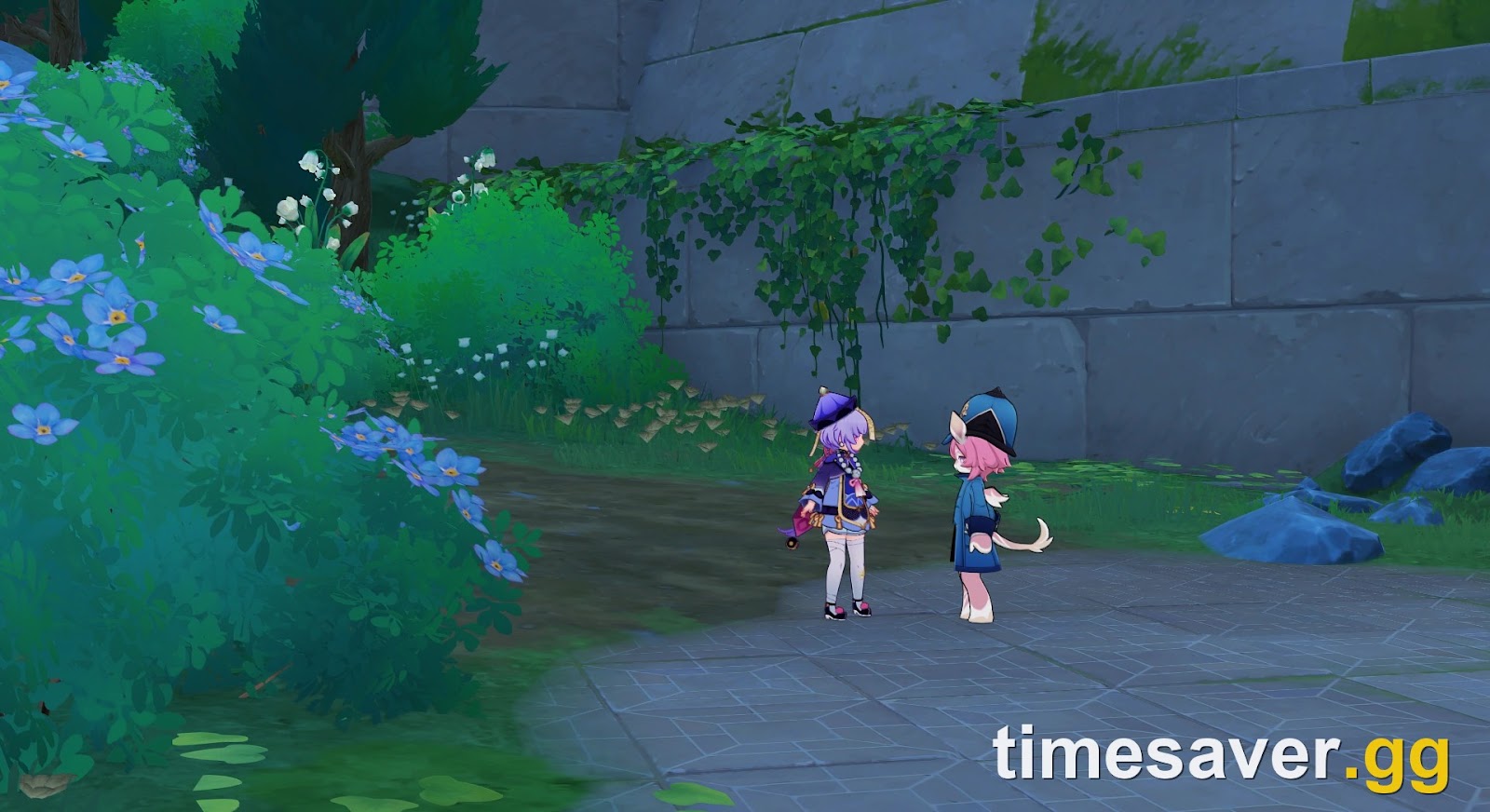 Qiqi in the Court of Fontaine Region during the Witch's Revelation: Instruction of Curious Form world quest in Genshin Impact