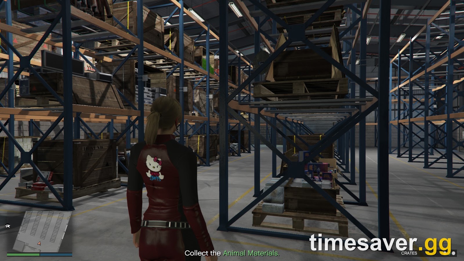 GTA Online CEO SecuroServ Special Cargo warehouse interior stacked with crates