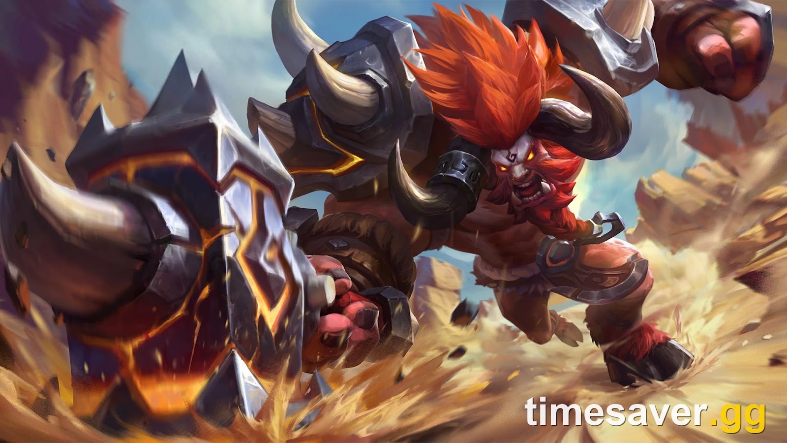 Minotaur, the rage-bar tank and signature EXP Lane pick, in Mobile Legends: Bang Bang (Season 42, Patch 2.2.16)