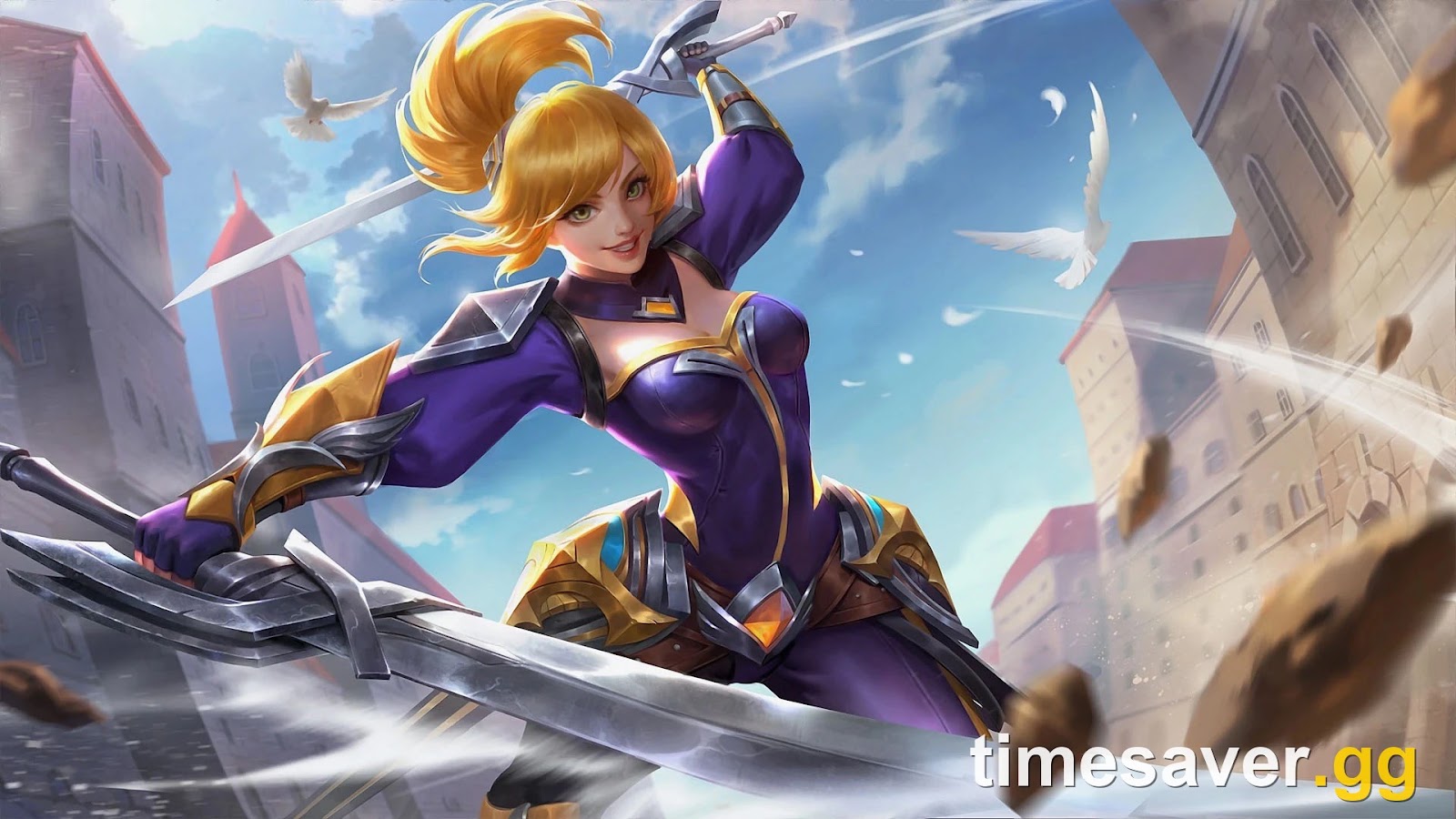 Fanny, the Blade Dancer, default official splash art for the Mobile Legends Fanny build guide