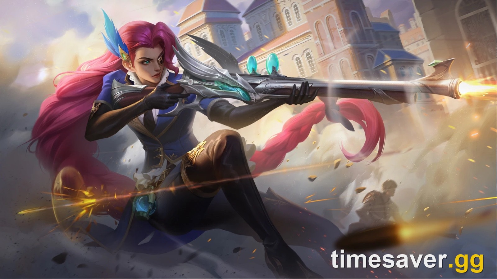 Lesley Deadly Sniper default skin official splash art for the Mobile Legends Lesley build guide